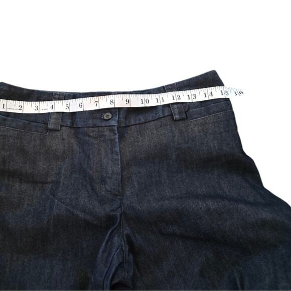 EXPRESS Design Studio Corresponder Dark‎ Wash Wide Leg Trouser Jeans Size 2 - Picture 5 of 9